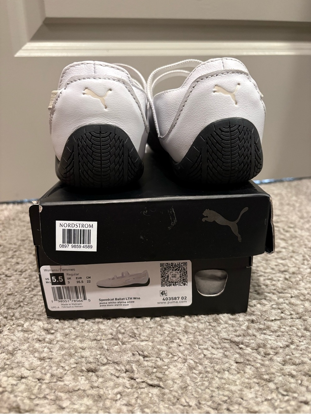 Puma White Speedcat Ballet LTH Sneakers